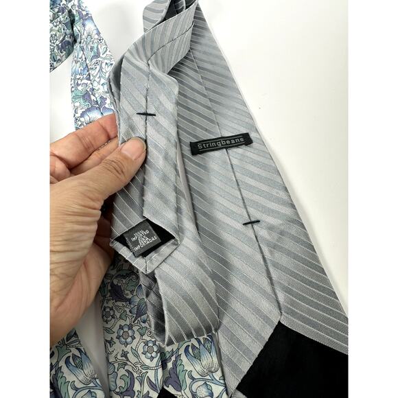 Men’s Tie Lot of 6 — Floral & Modern Polka Dot Styles Express, H&M, Calvin Klein - Picture 11 of 11